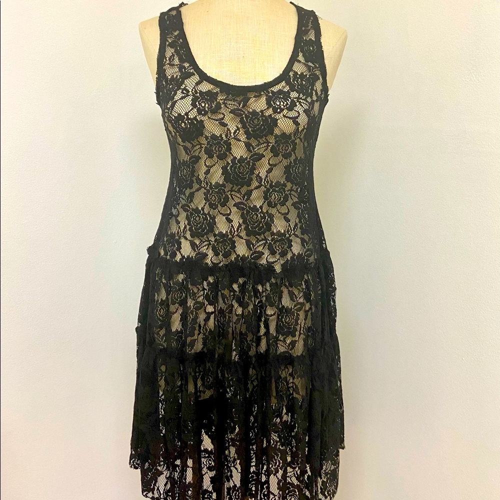 Black lace dress